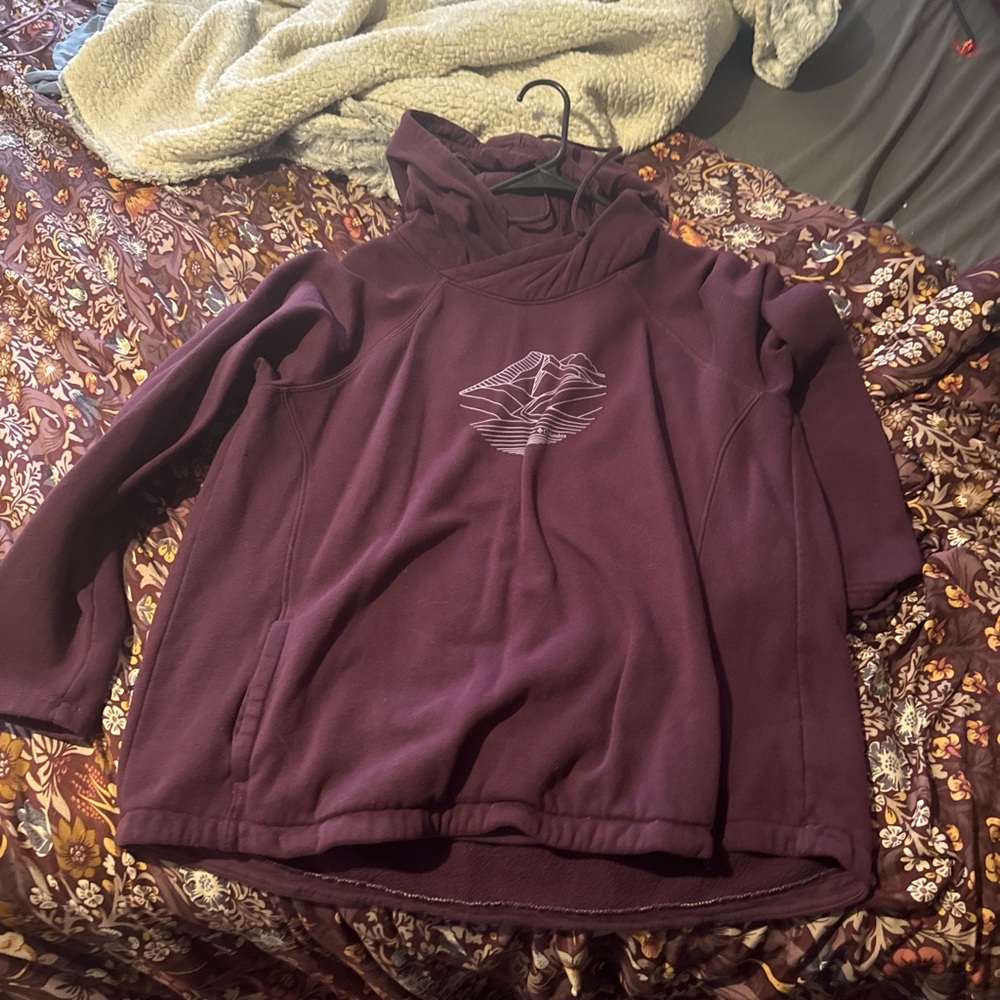 Columbia Purple Fleece Jacket Mock Neck